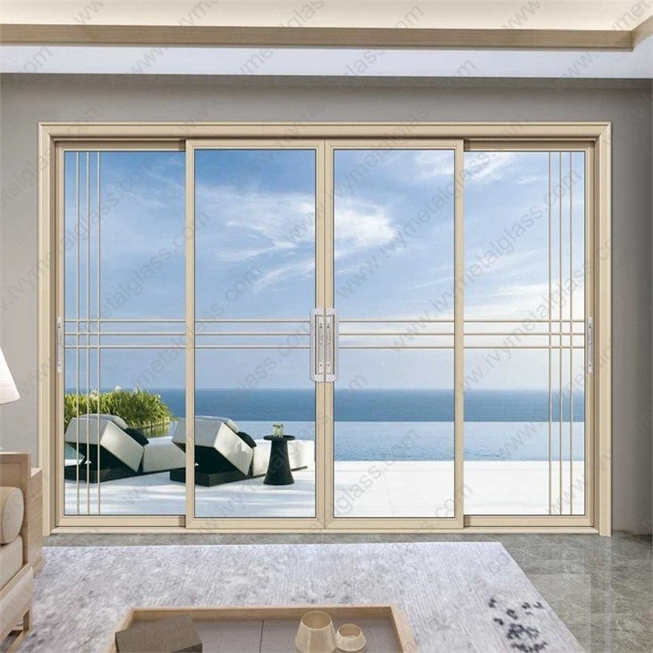 Aluminum Frame Glass Sliding Door