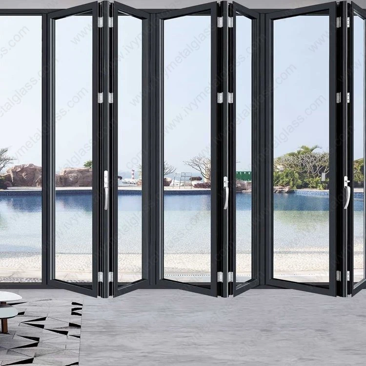 Portes plegables pesades d'alumini