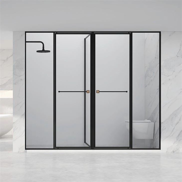 Sala de dutxa amb estructura d'acer inoxidable
