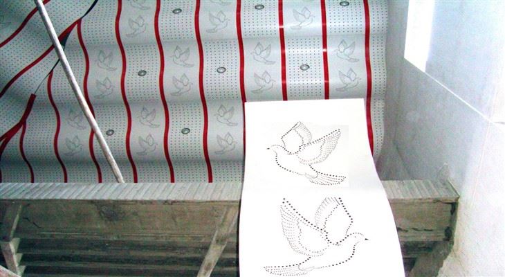 Patró Decoració de paret artística Panells de revestiment Panell de sostre d'alumini perforat