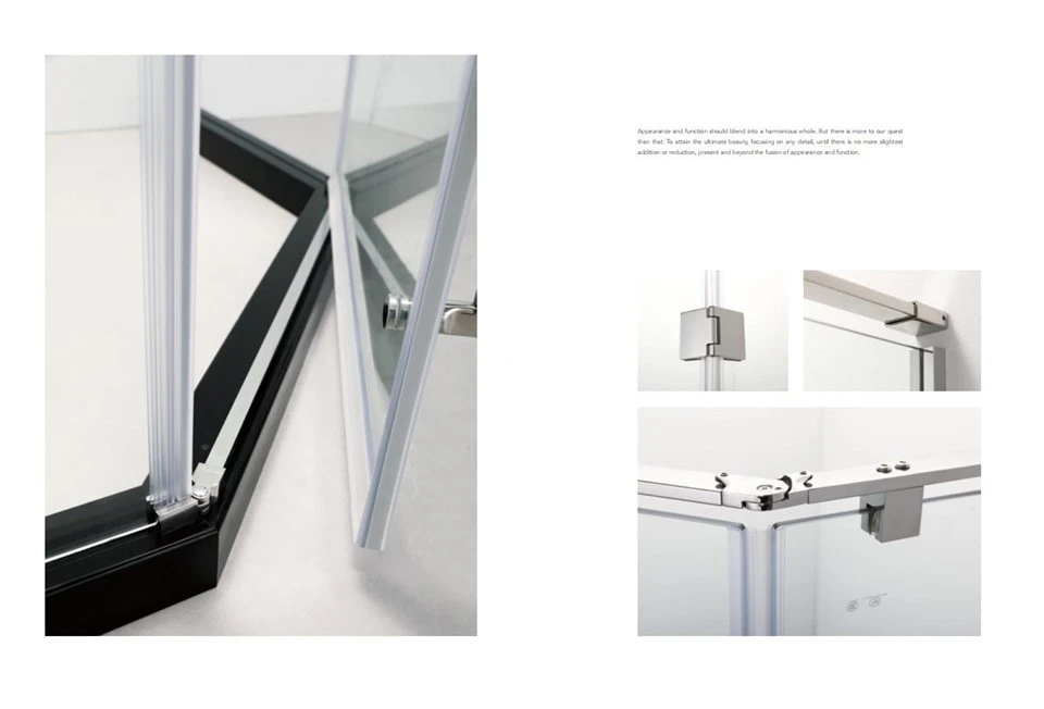 Long Rectangular Handle Casement Glass Door Shower Room